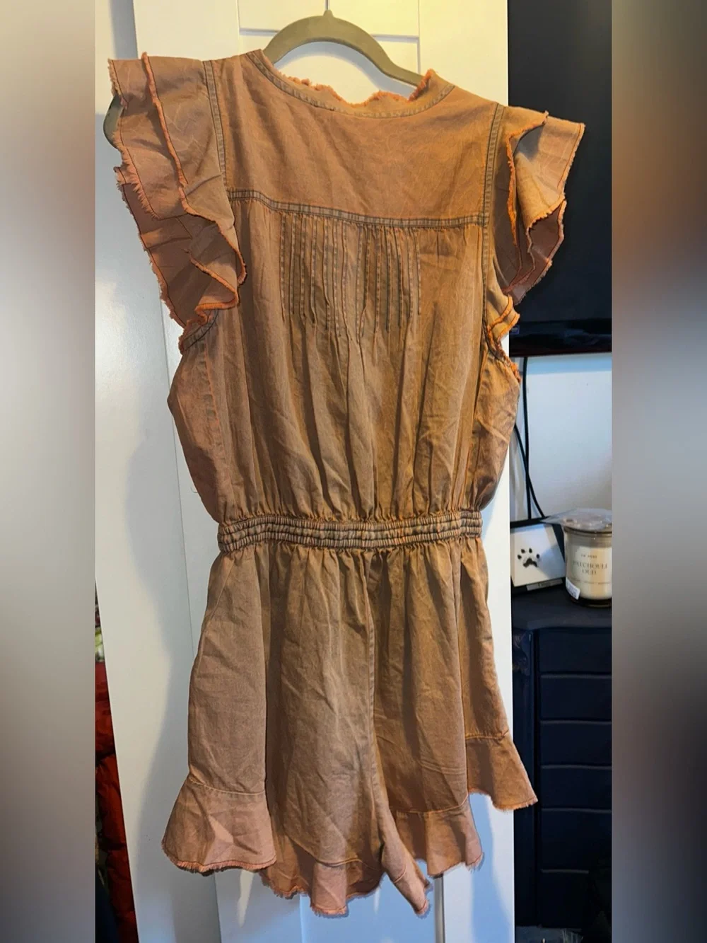 FREE PEOPLE Fp One Naya Chambray Romper $128 MSRP